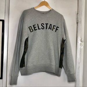 BELSTAFF x SOPHNET • collab Camouflage Sweatshirt in Gray